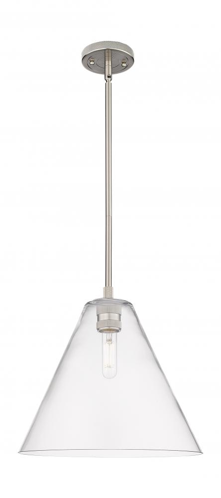 Crown Point - 1 Light - 12 inch - Satin Nickel - Pendant
