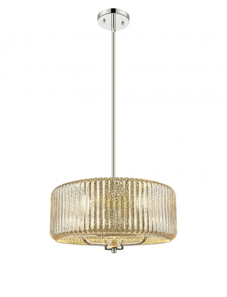 Windsor - 3 Light - 16 inch - Polished Nickel - Stem hung - Pendant
