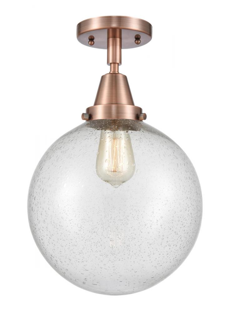 Beacon - 1 Light - 10 inch - Antique Copper - Semi-Flush Mount