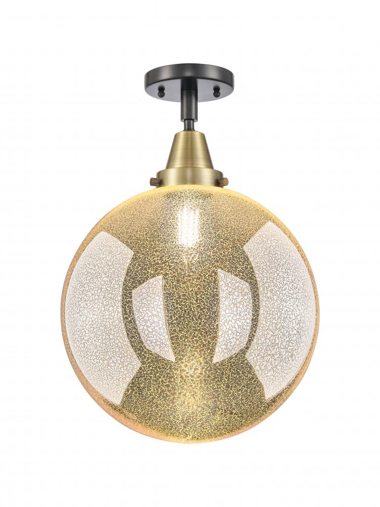 Beacon - 1 Light - 12 inch - Black Antique Brass - Semi-Flush Mount