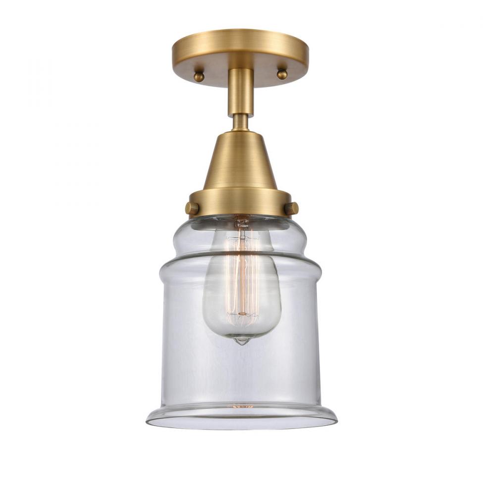 Canton - 1 Light - 6 inch - Brushed Brass - Semi-Flush Mount