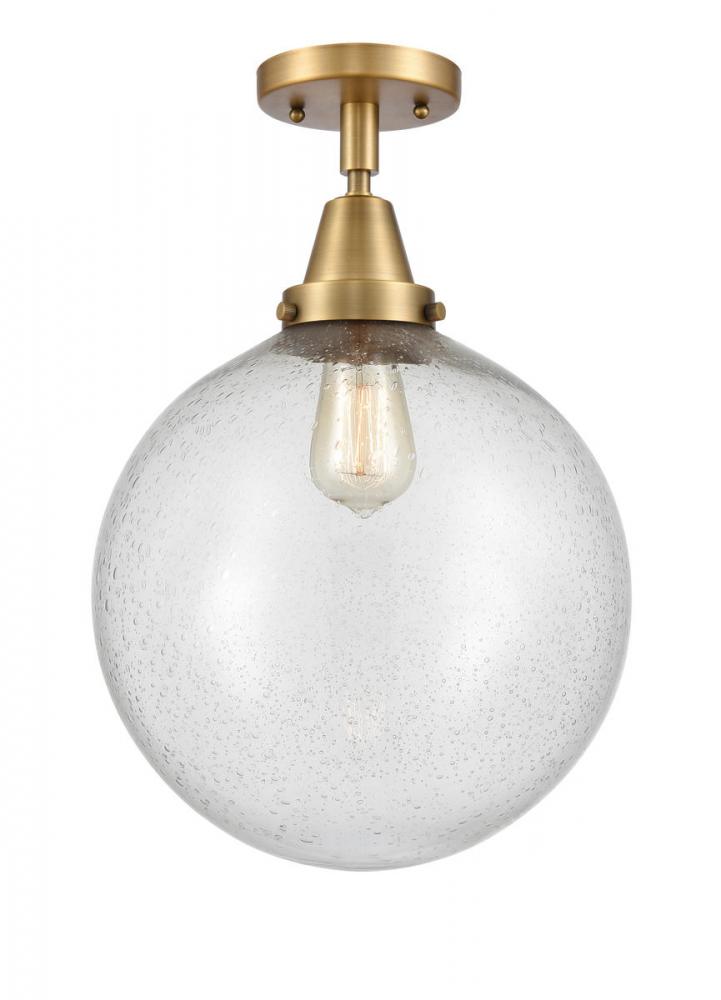 Beacon - 1 Light - 12 inch - Brushed Brass - Semi-Flush Mount