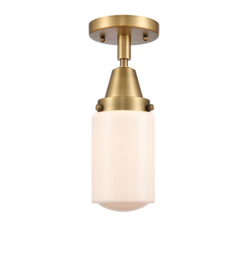 Dover - 1 Light - 5 inch - Brushed Brass - Semi-Flush Mount