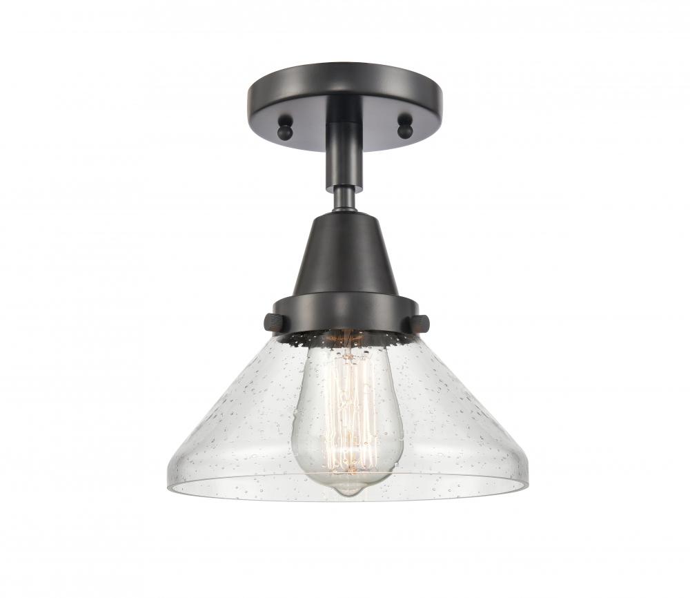 Caden - 1 Light - 8 inch - Matte Black - Semi-Flush Mount