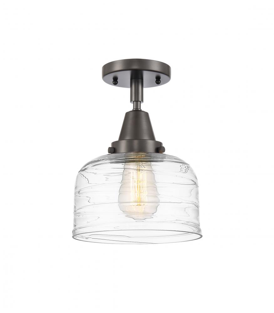 Bell - 1 Light - 8 inch - Oil Rubbed Bronze - Semi-Flush Mount