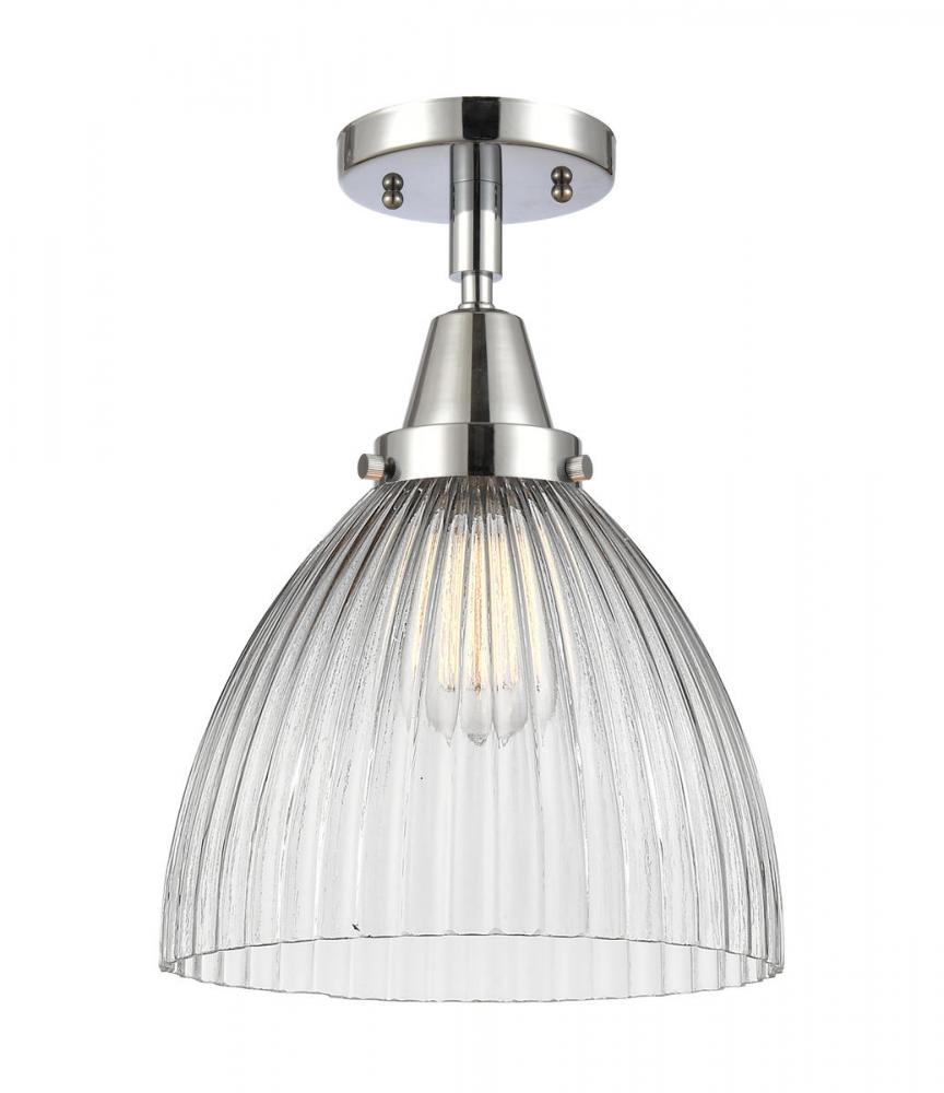 Seneca Falls - 1 Light - 10 inch - Polished Chrome - Semi-Flush Mount