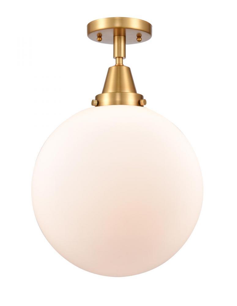 Beacon - 1 Light - 12 inch - Satin Gold - Semi-Flush Mount