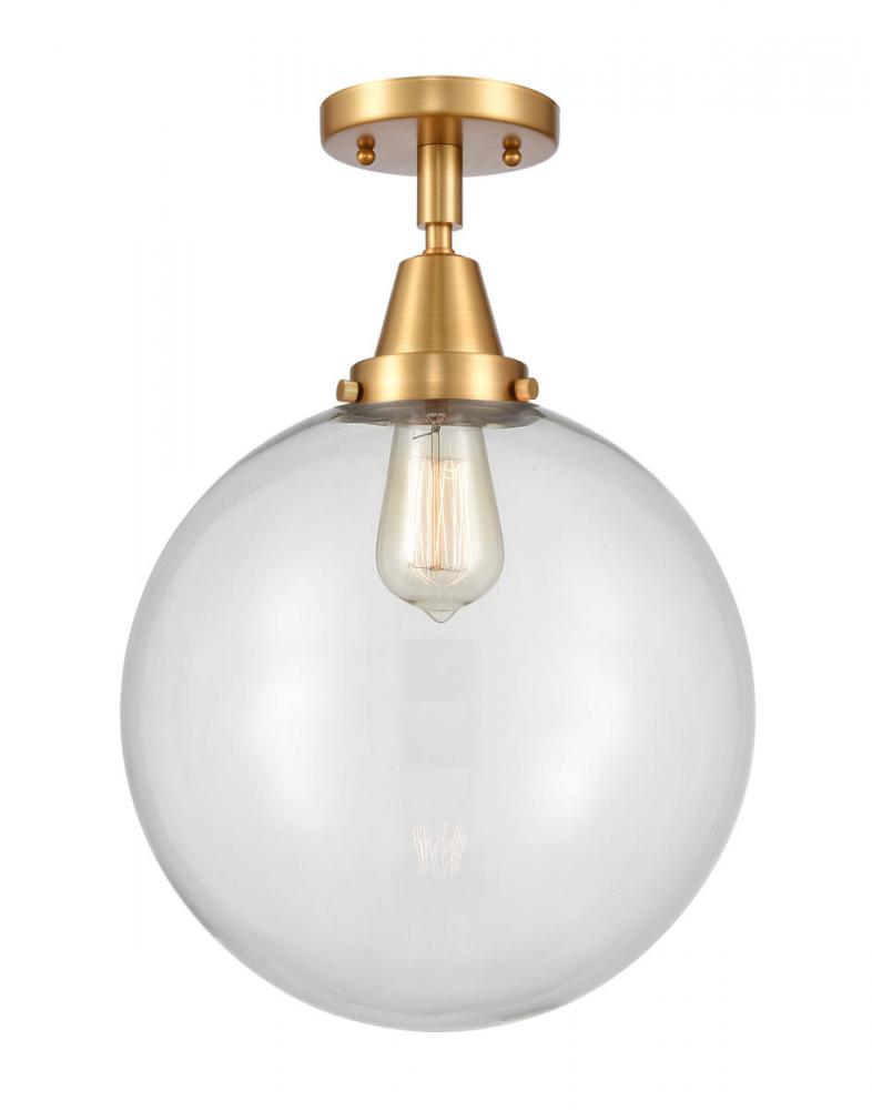 Beacon - 1 Light - 12 inch - Satin Gold - Semi-Flush Mount