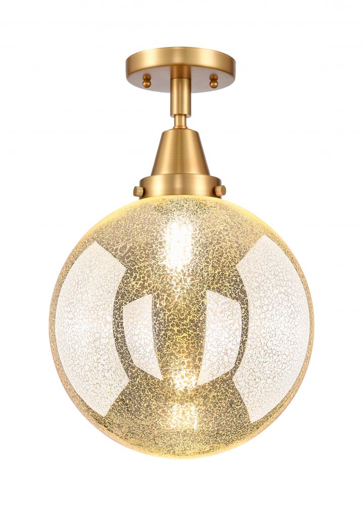 Beacon - 1 Light - 10 inch - Satin Gold - Semi-Flush Mount