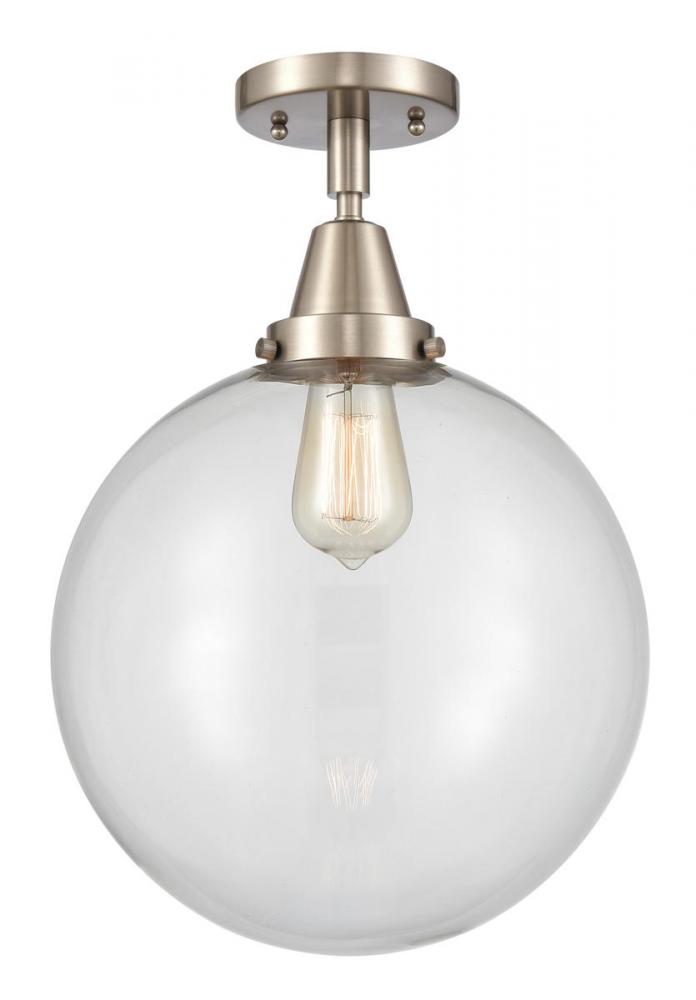 Beacon - 1 Light - 12 inch - Brushed Satin Nickel - Semi-Flush Mount