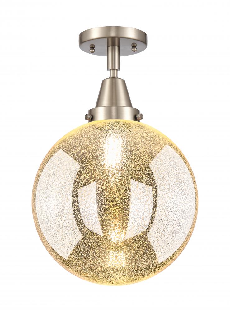 Beacon - 1 Light - 10 inch - Brushed Satin Nickel - Semi-Flush Mount