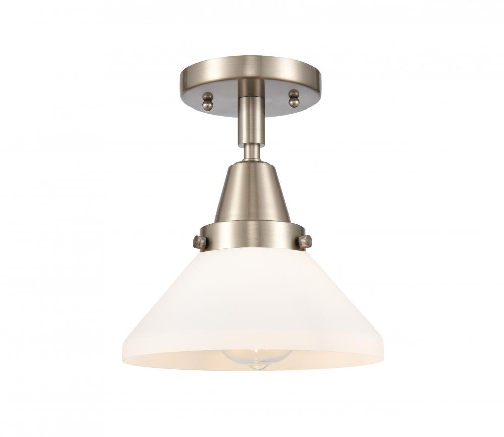 Caden - 1 Light - 8 inch - Brushed Satin Nickel - Semi-Flush Mount