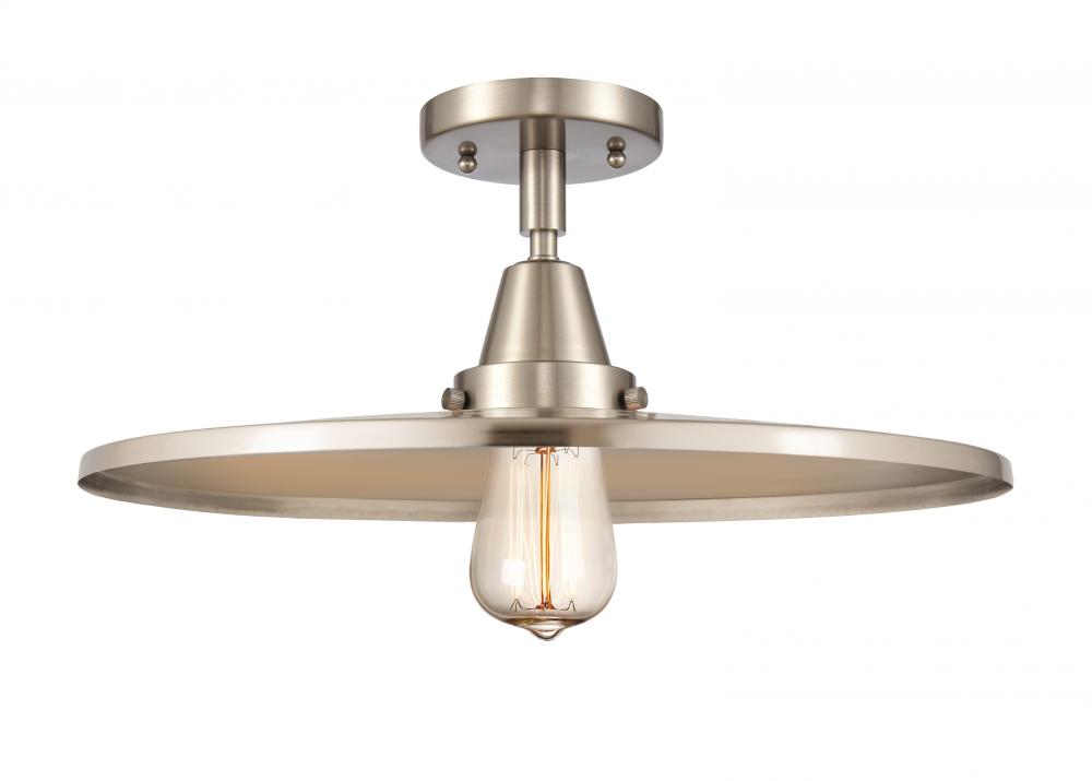 Appalachian - 1 Light - 16 inch - Brushed Satin Nickel - Semi-Flush Mount