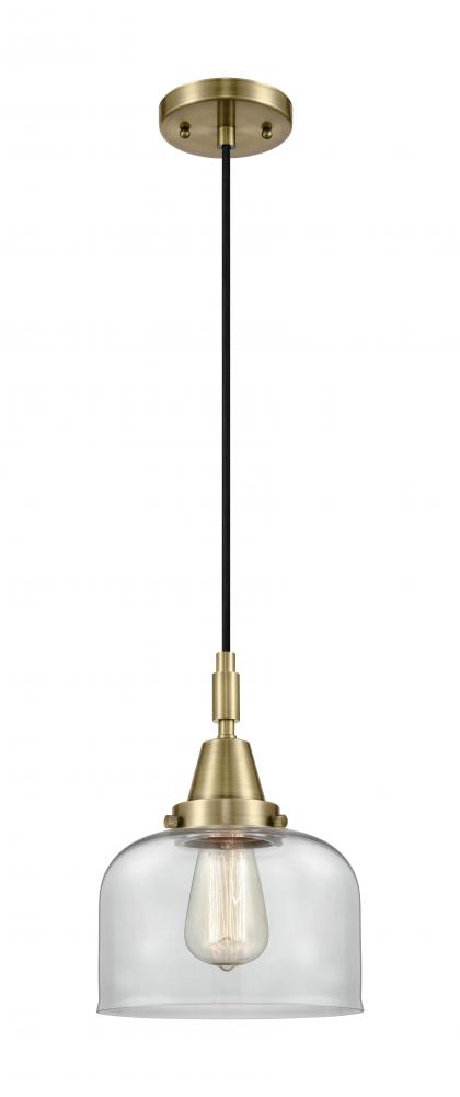 Bell - 1 Light - 8 inch - Antique Brass - Mini Pendant