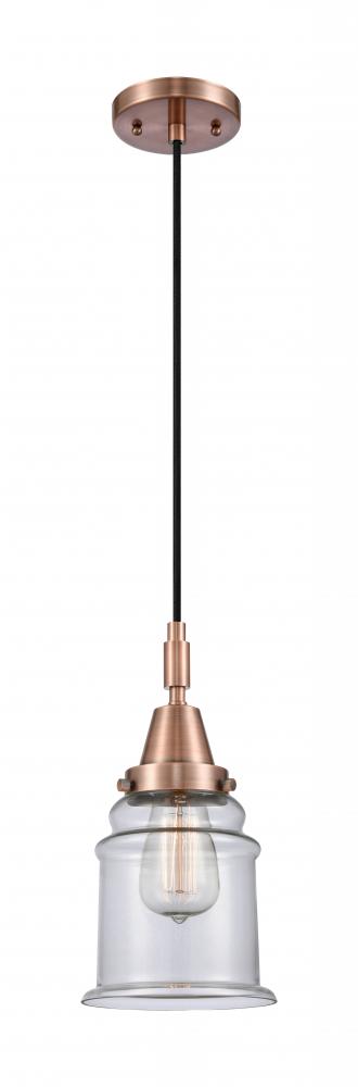 Canton - 1 Light - 7 inch - Antique Copper - Mini Pendant