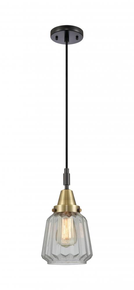Chatham - 1 Light - 7 inch - Black Antique Brass - Mini Pendant