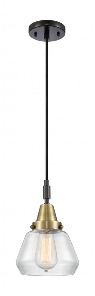 Fulton - 1 Light - 7 inch - Black Antique Brass - Mini Pendant