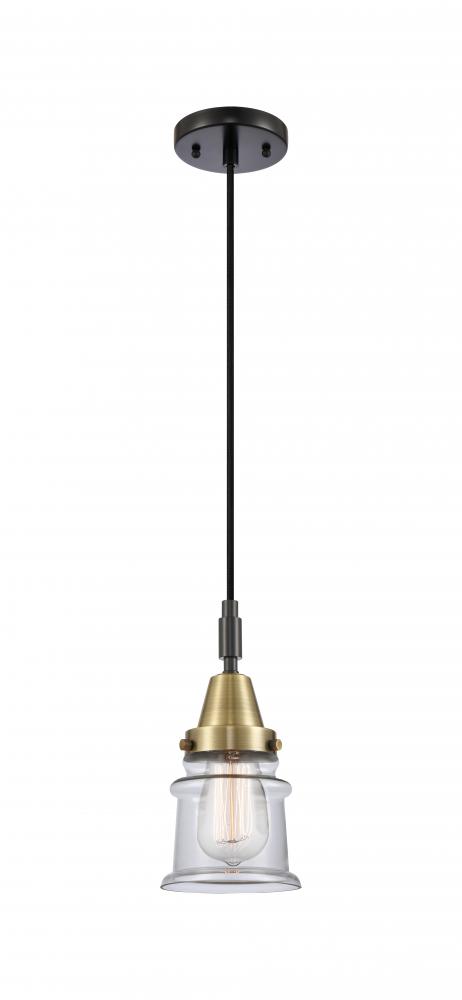 Canton - 1 Light - 7 inch - Black Antique Brass - Mini Pendant