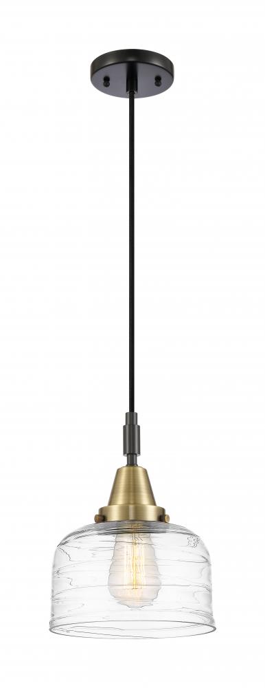 Bell - 1 Light - 8 inch - Black Antique Brass - Mini Pendant