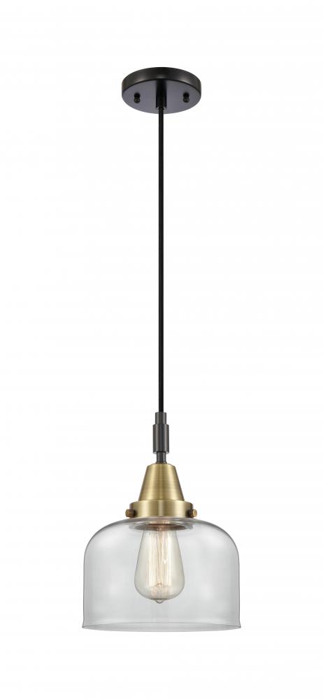 Bell - 1 Light - 8 inch - Black Antique Brass - Mini Pendant