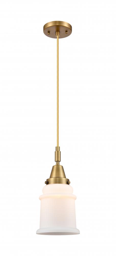 Canton - 1 Light - 7 inch - Brushed Brass - Mini Pendant
