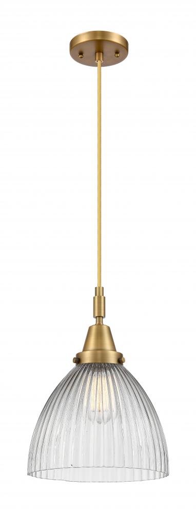 Seneca Falls - 1 Light - 10 inch - Brushed Brass - Mini Pendant