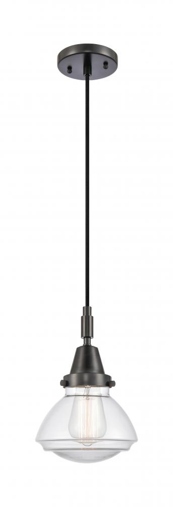 Olean - 1 Light - 7 inch - Matte Black - Mini Pendant