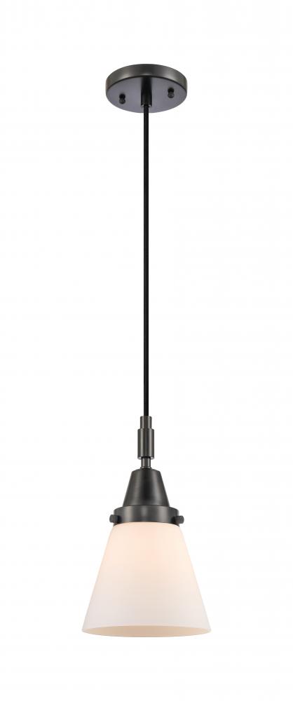 Cone - 1 Light - 6 inch - Matte Black - Mini Pendant