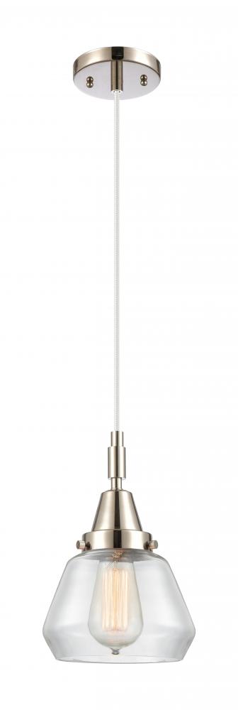 Fulton - 1 Light - 7 inch - Polished Nickel - Mini Pendant