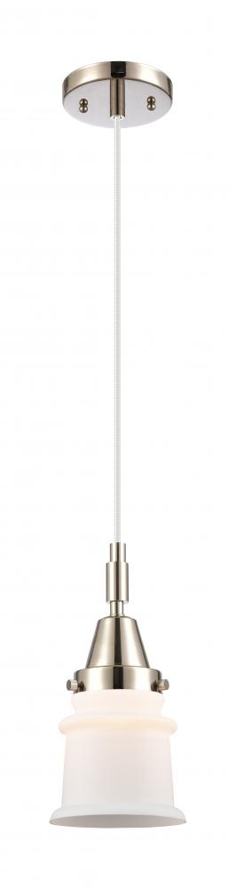 Canton - 1 Light - 7 inch - Polished Nickel - Mini Pendant