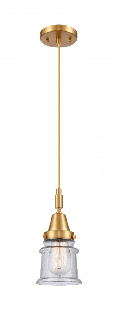 Canton - 1 Light - 7 inch - Satin Gold - Mini Pendant