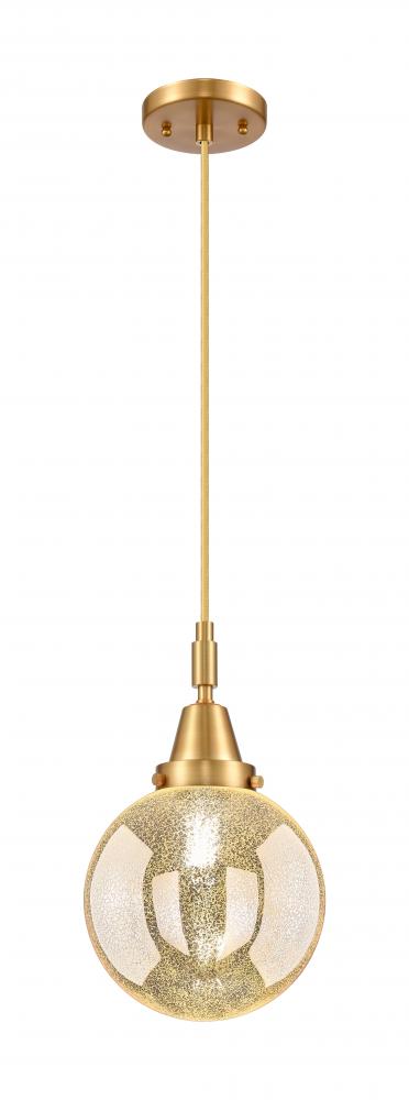 Beacon - 1 Light - 8 inch - Satin Gold - Mini Pendant