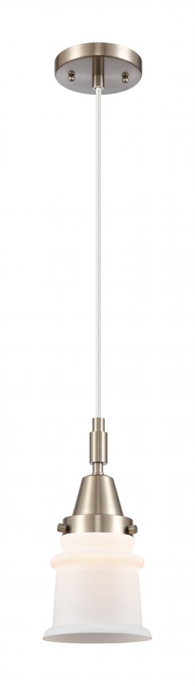 Canton - 1 Light - 7 inch - Brushed Satin Nickel - Mini Pendant