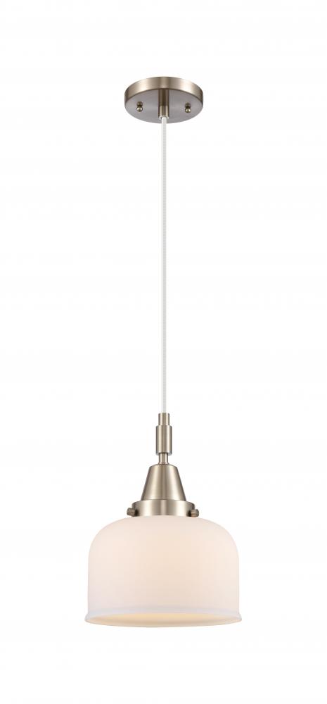 Bell - 1 Light - 8 inch - Brushed Satin Nickel - Mini Pendant