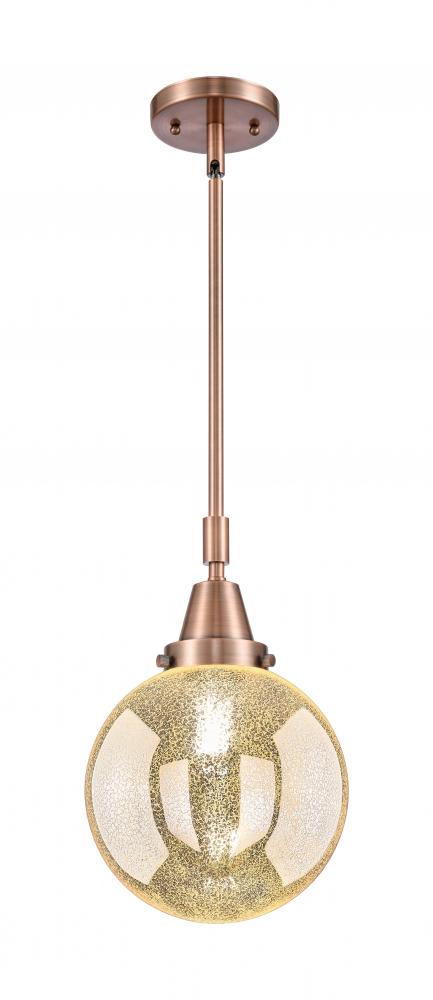 Beacon - 1 Light - 8 inch - Antique Copper - Mini Pendant