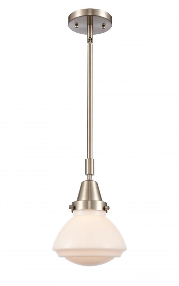 Olean - 1 Light - 7 inch - Brushed Satin Nickel - Mini Pendant