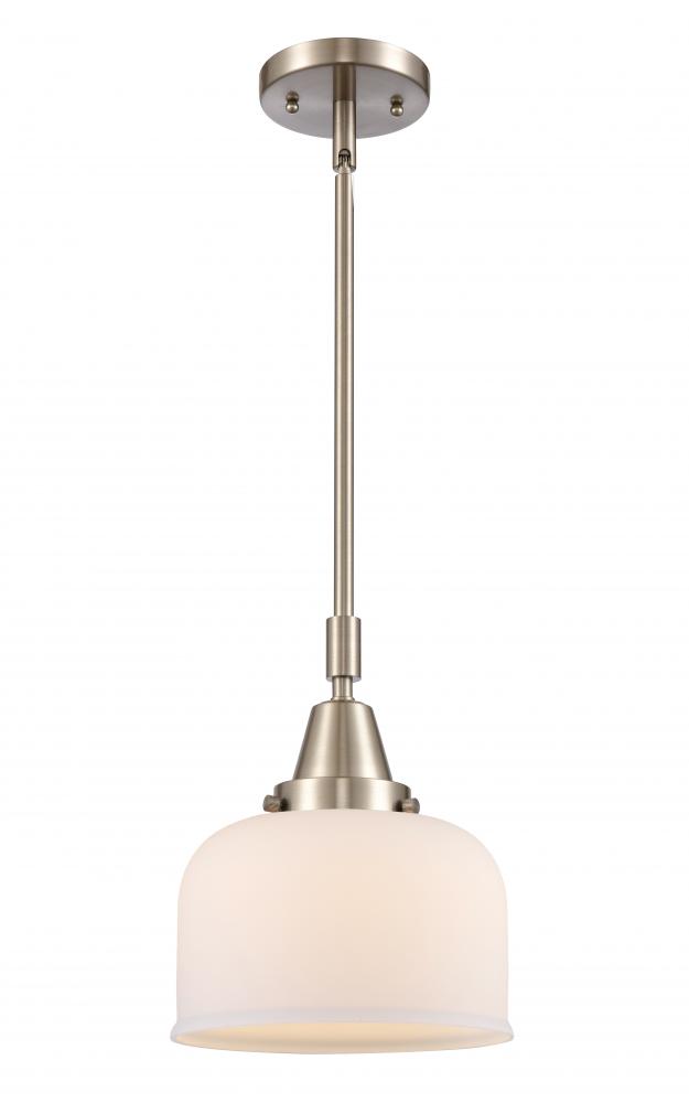 Bell - 1 Light - 8 inch - Brushed Satin Nickel - Mini Pendant