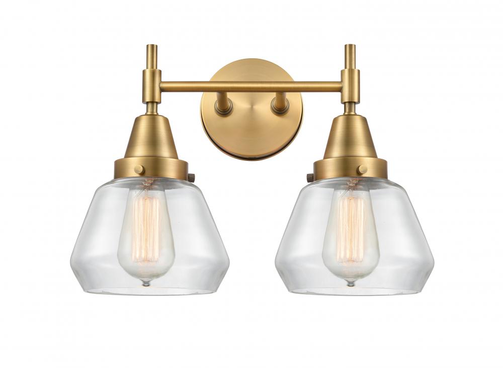 Fulton - 2 Light - 16 inch - Brushed Brass - Bath Vanity Light