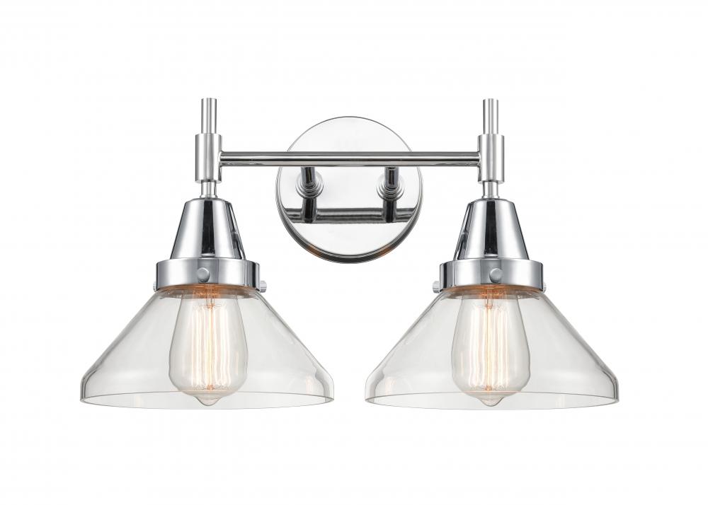 Bare Bulb - 2 Light - 12 inch - Polished Chrome - Bath Vanity Light