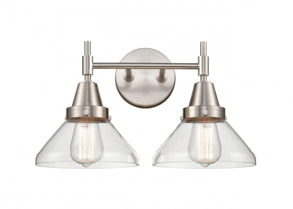 Bare Bulb - 2 Light - 12 inch - Satin Nickel - Bath Vanity Light