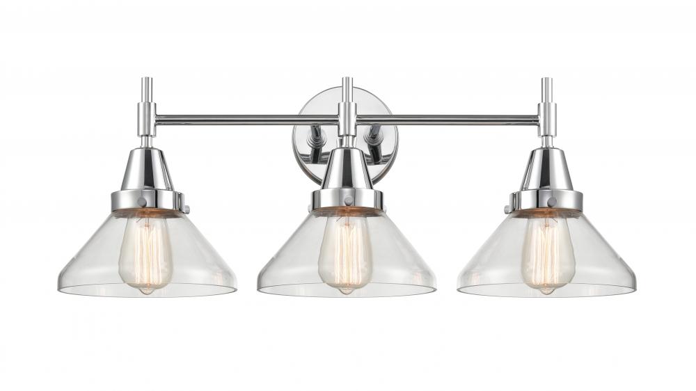 Bare Bulb - 3 Light - 29 inch - Polished Chrome - Bath Vanity Light