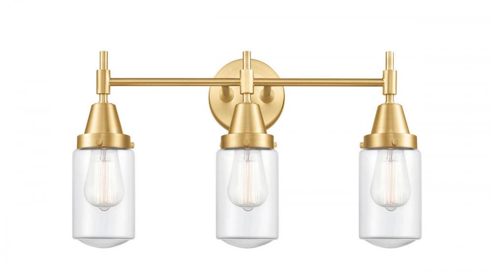 Dover - 3 Light - 23 inch - Satin Gold - Bath Vanity Light