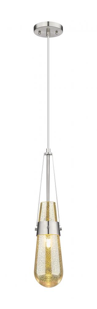 Milan - 1 Light - 4 inch - Satin Nickel - Pendant