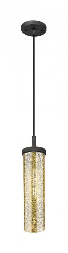 Lincoln - 1 Light - 4 inch - Weathered Zinc - Cord Hung Pendant