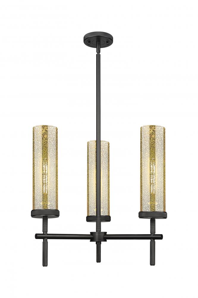 Lincoln - 3 Light - 21 inch - Matte Black - Pendant