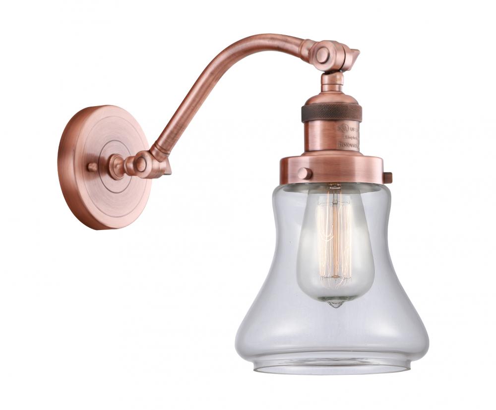 Bellmont - 1 Light - 7 inch - Antique Copper - Adjustable Sconce