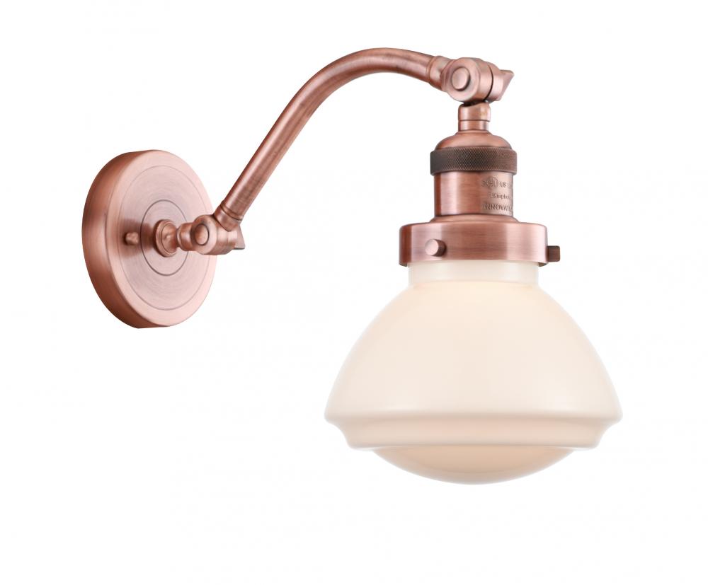 Olean - 1 Light - 7 inch - Antique Copper - Adjustable Sconce