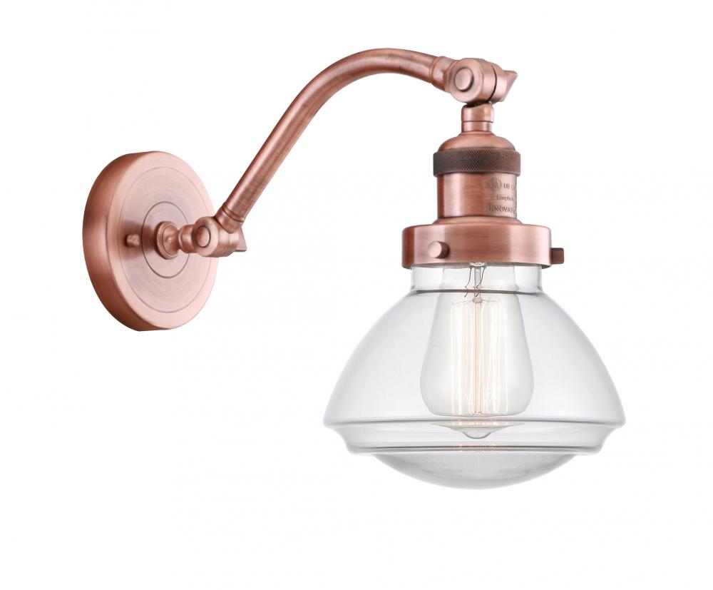 Olean - 1 Light - 7 inch - Antique Copper - Adjustable Sconce