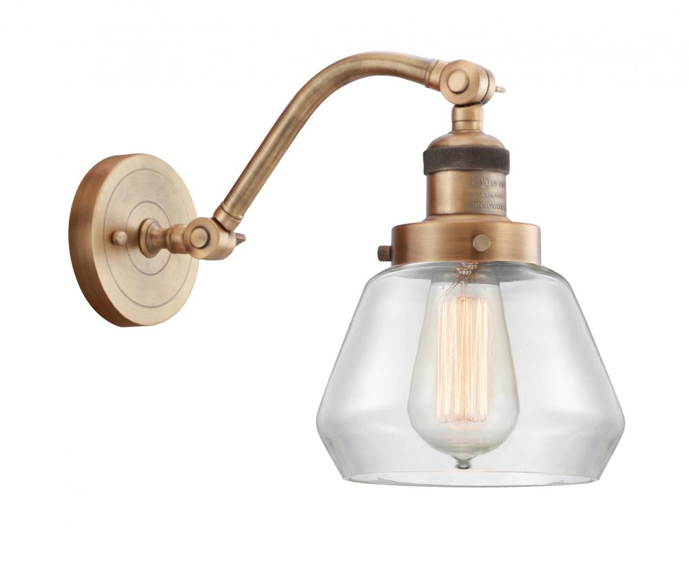Fulton - 1 Light - 7 inch - Brushed Brass - Adjustable Sconce