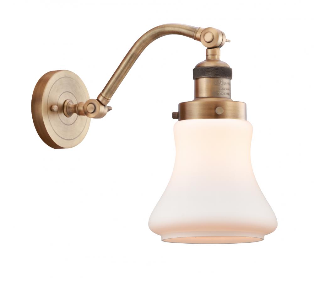 Bellmont - 1 Light - 7 inch - Brushed Brass - Adjustable Sconce